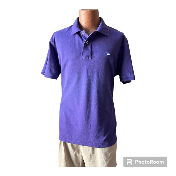 Southern Tide Other - Southern Tide The Skipjack Polo Shirt Mens Large Purple Clemson Tiger Paw